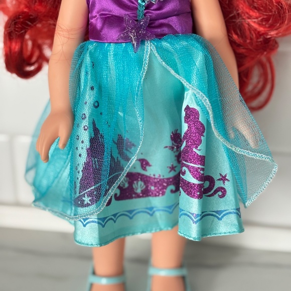 My First Disney PRINCESS ARIEL Toddler Toy Doll 14" Tiara Necklace Shoes Dress - Picture 5 of 12